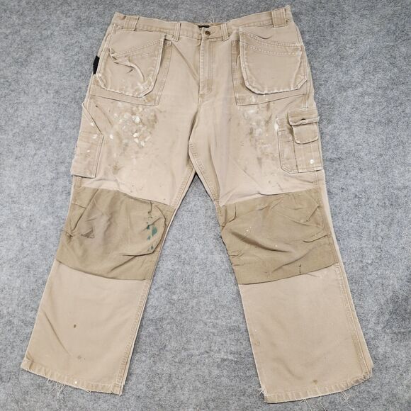 Blaklader Mens 44x32 Canvas WorkWear Double Knee Utility Tools Carpenter Pants - Picture 3 of 16